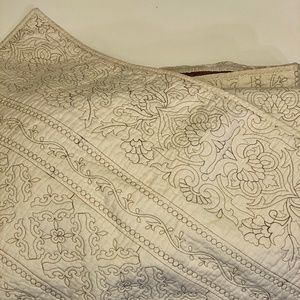 SOLD 100% Cotton King Size Coverlet and Sham Set